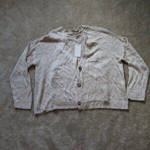 Z Supply Cream Button-Up Sweater Set